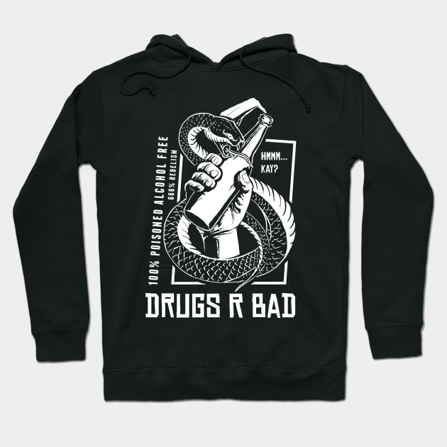 illustration abot drugs r bad Hoodie by go212